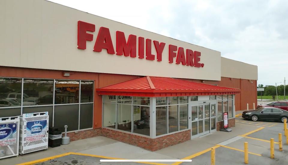 Pictured is a Family Fare storefront.