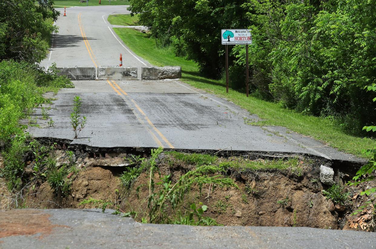 Residents on Kungle Road have been dealing with a growing ravine breaking up the street since 2019.