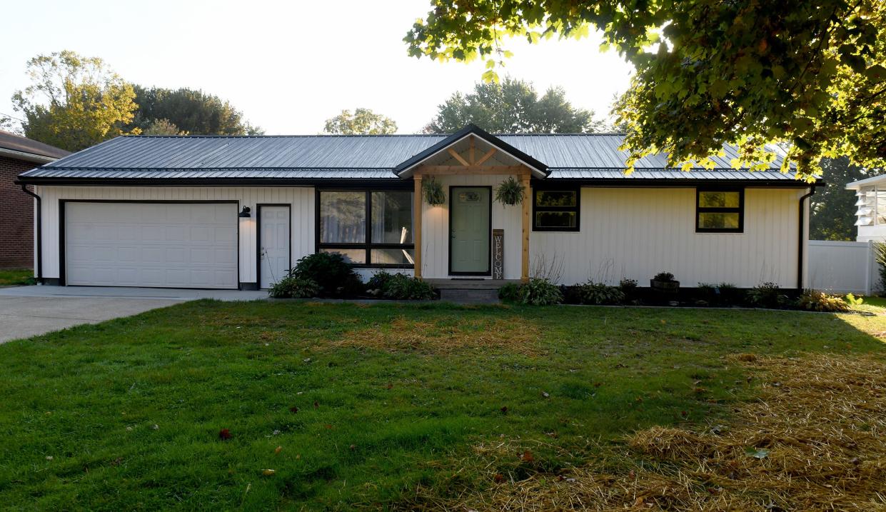 A Lake Township home has been remodeled in a modern farmhouse style.