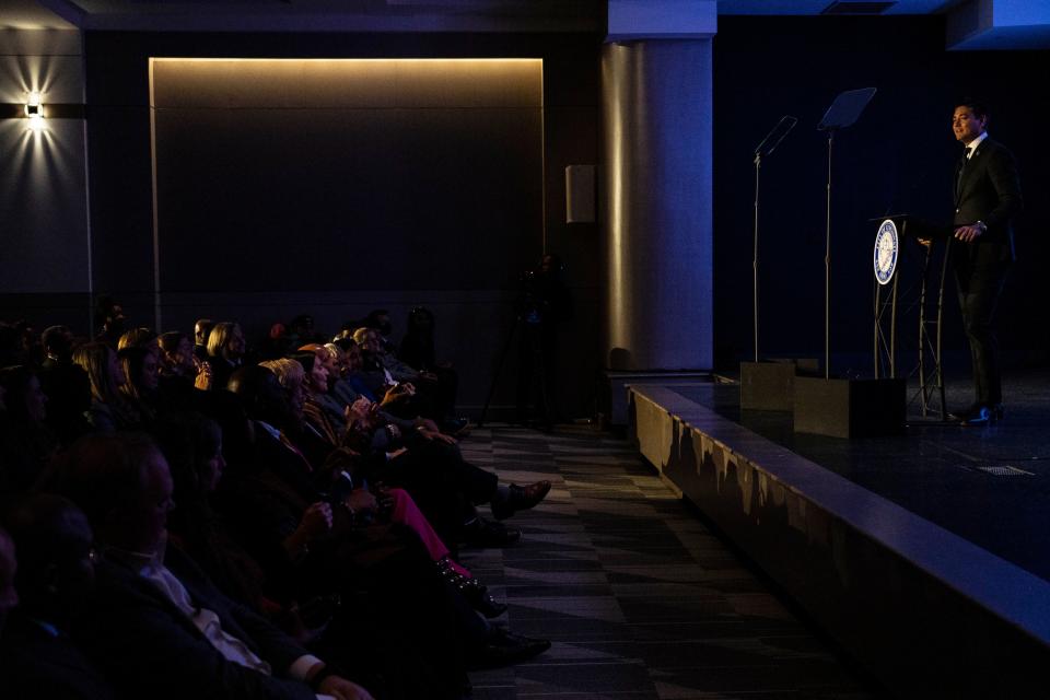 Cincinnati Mayor Aftab Pureval delivers his first State of the City address at the Cincinnati Union Terminal