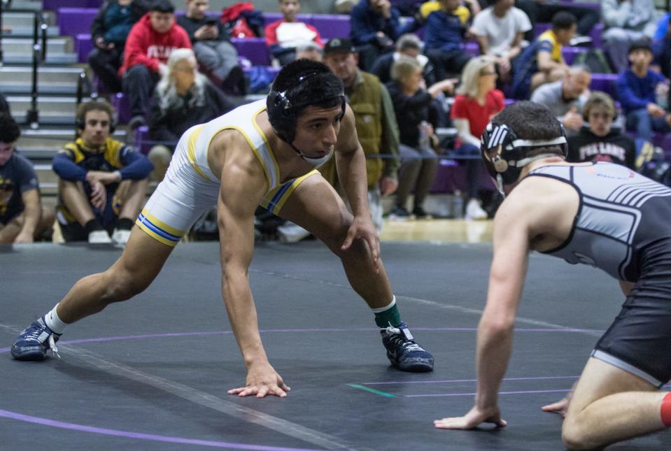 Mahopac's Joe Ramirez was named the Most Outstanding Lightweight Wrestler of the Murphy-Guccione Shoreline Classic at New Rochelle High School on Saturday, Jan. 7, 2023.