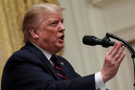 U.S. President Trump and Italy's President Mattarella hold joint news conference at the White House in Washington