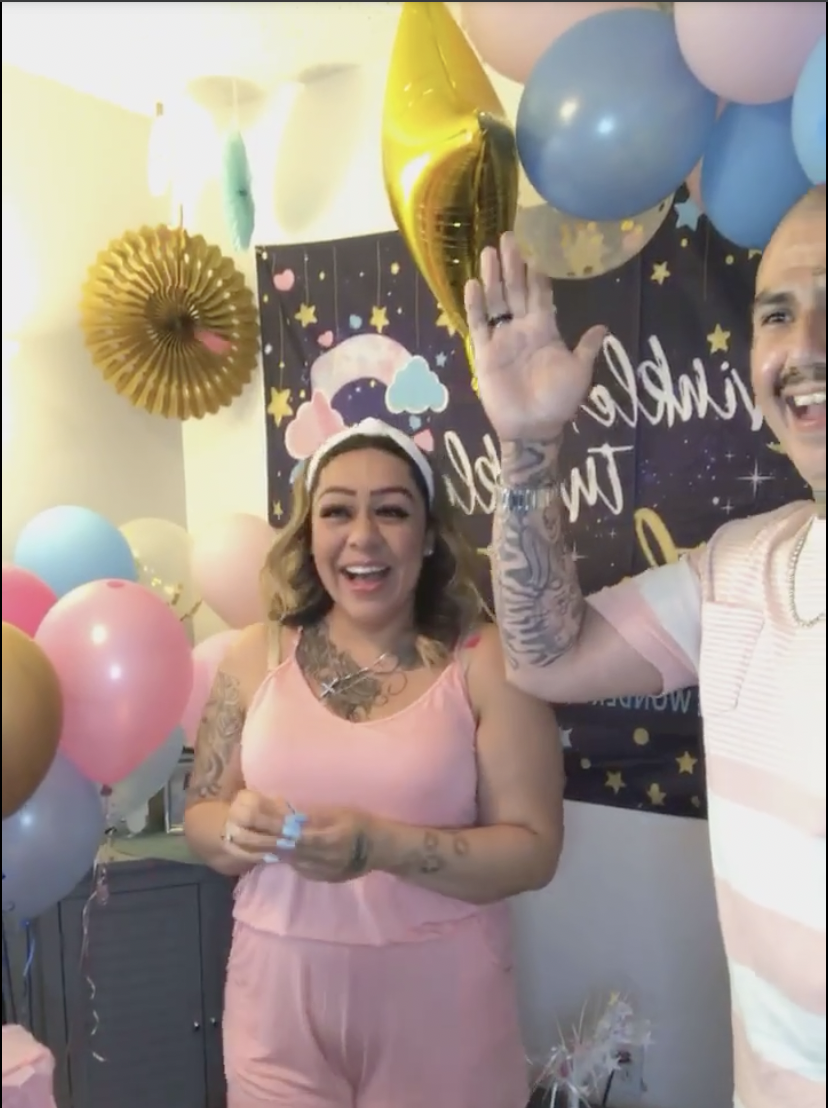 Vanessa Cardenas Gonzalez and husband Alfonso Gonzalez celebrated the news that Vanessa was expecting a girl at a live-streamed gender reveal party in July.