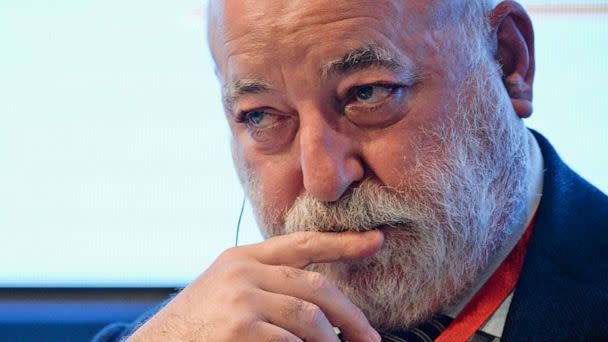 PHOTO: Viktor Vekselberg attends a session at the Eurasian Economic Forum, in Verona, Italy, Oct. 29, 2021. (Alexey Vitvitsky/Sputnik via AP, FILE)