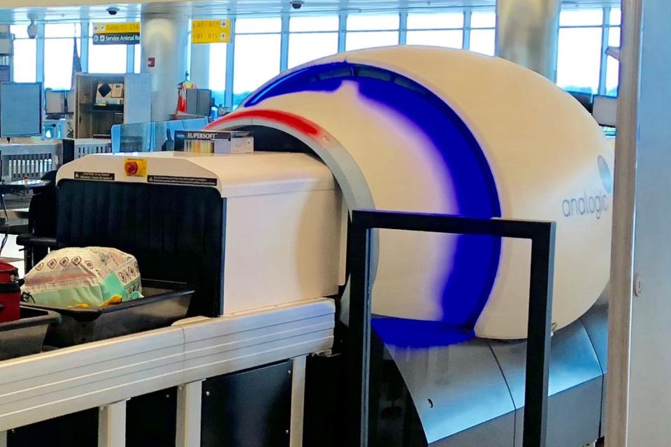 CT scanner in use at BWI