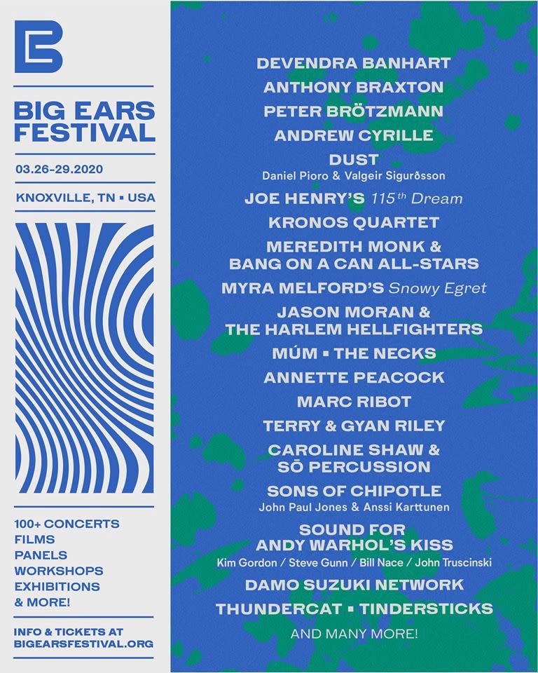 Big Ears Festival 2020 lineup