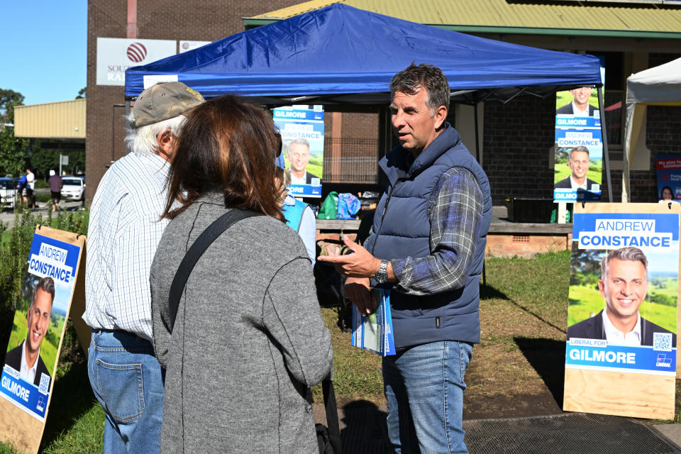 Liberal candidate Andrew Constance has made the switch to federal politics this election. Source: AAP