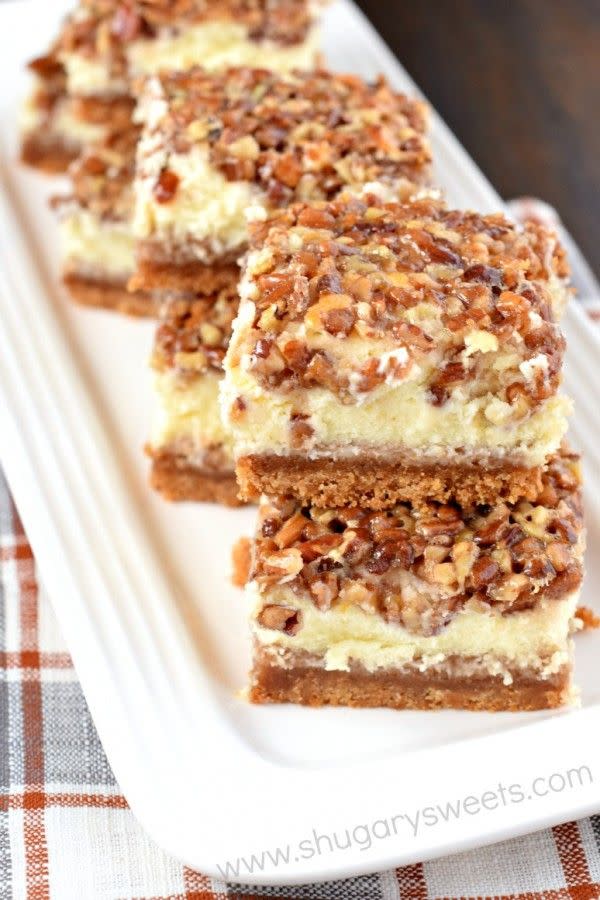 Pecan Pie Cheesecake Bars