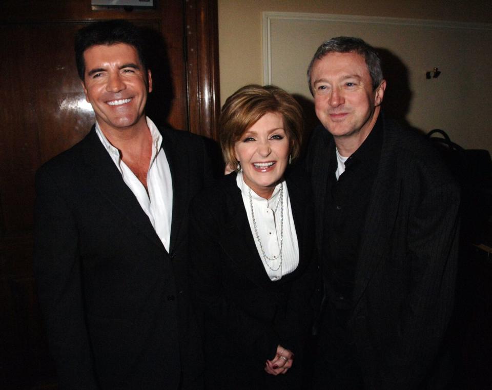 The X Factor's Simon Cowell, Sharon Osbourne, Louis Walsh