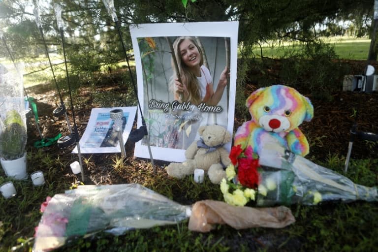 Un mémorial dédié à Gabby Petito à North Port, en Floride, le 20 septembre 2021 - Octavio Jones © 2019 AFP