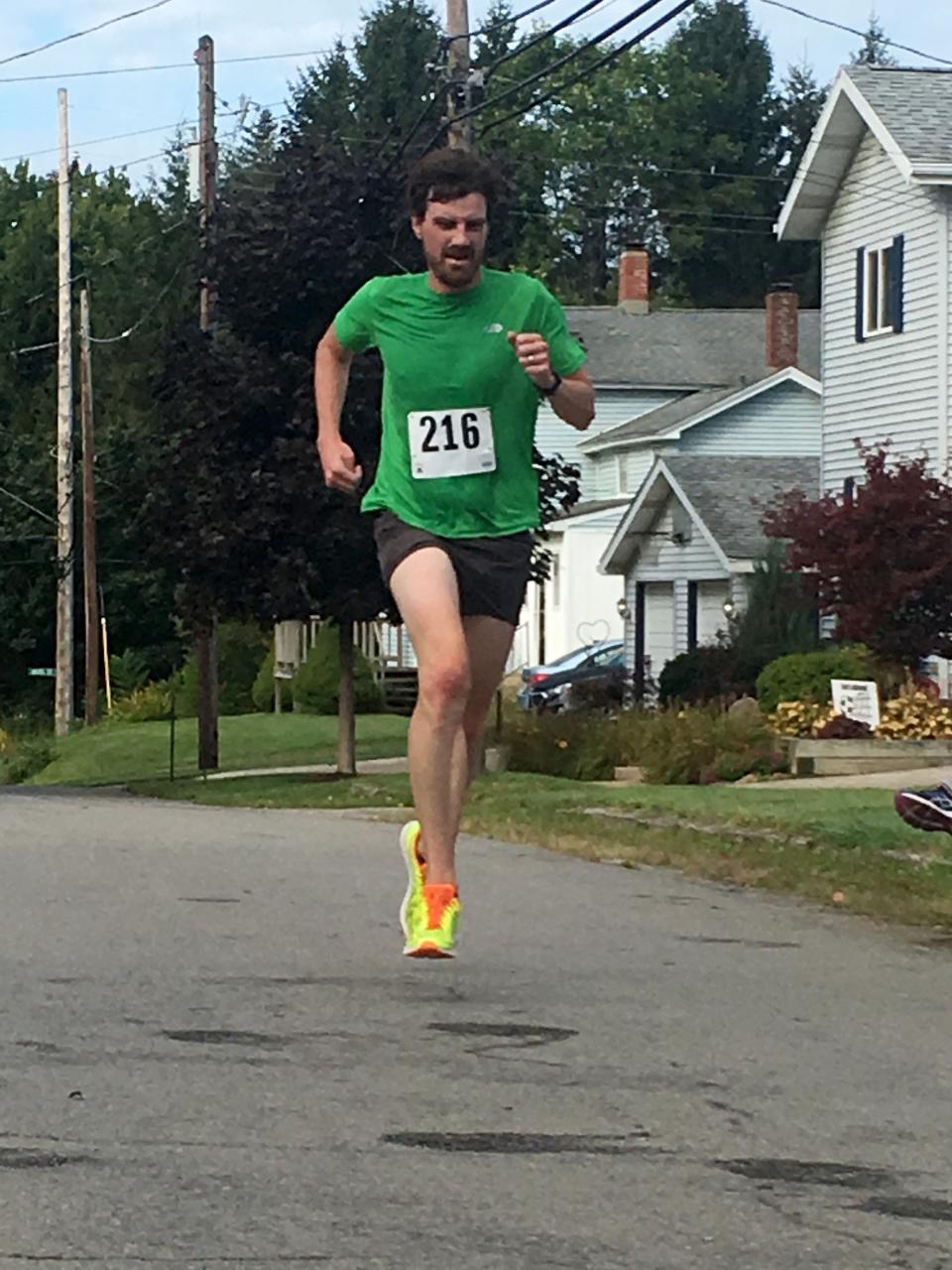 Erie's Andy Holland competes in the running leg of the 2019-20 Highmark Quad Games at Waterford. He seeks to repeat as the overall men's champion of the 2021-22 Quad after Sunday's five-mile cross country ski race at Wattsburg's Wilderness Lodge.