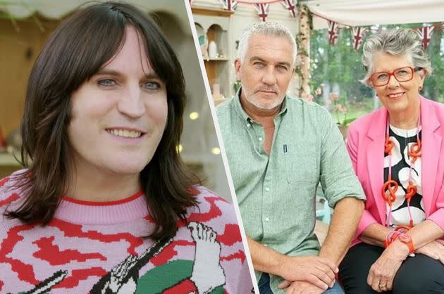 Noel Fielding, Paul Hollywood and Prue Leith