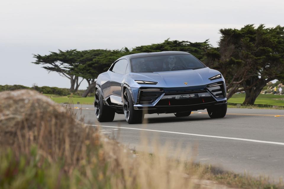 Insider's Tim Levin drives the Lamborghini Lanzador. 