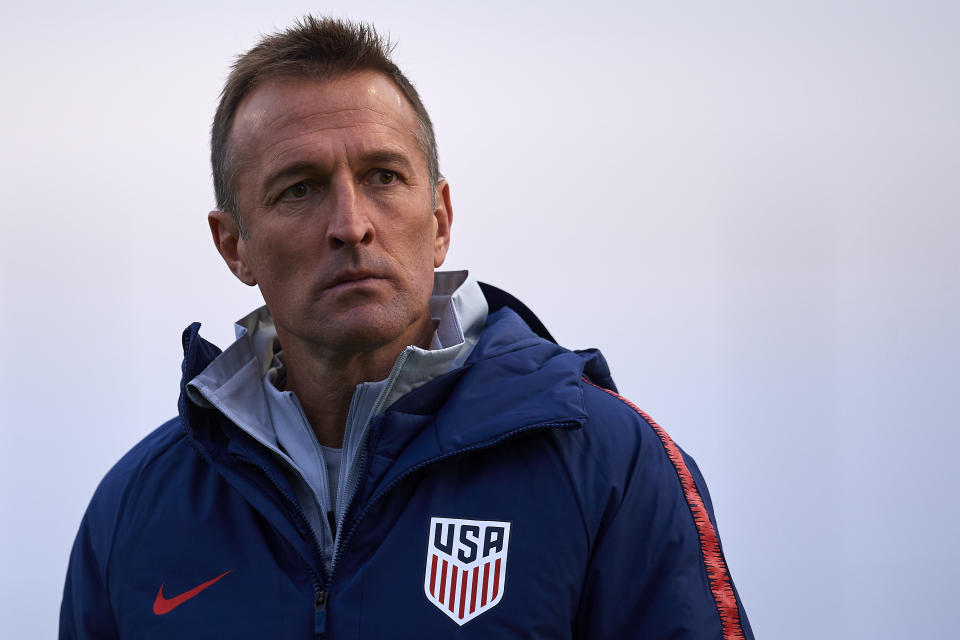 U.S. under-23 coach Jason Kreis is hopeful CONCACAF's Olympic qualifying tournament will go on as scheduled. (Jose Breton/Getty)