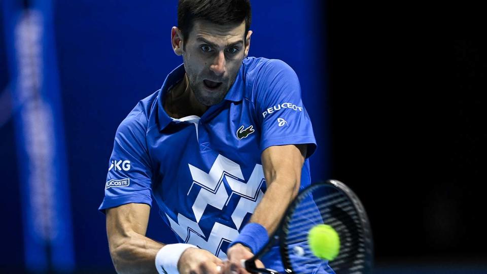 Novak Djokovic, pictured here at the Nitto ATP World Tour Finals in November.