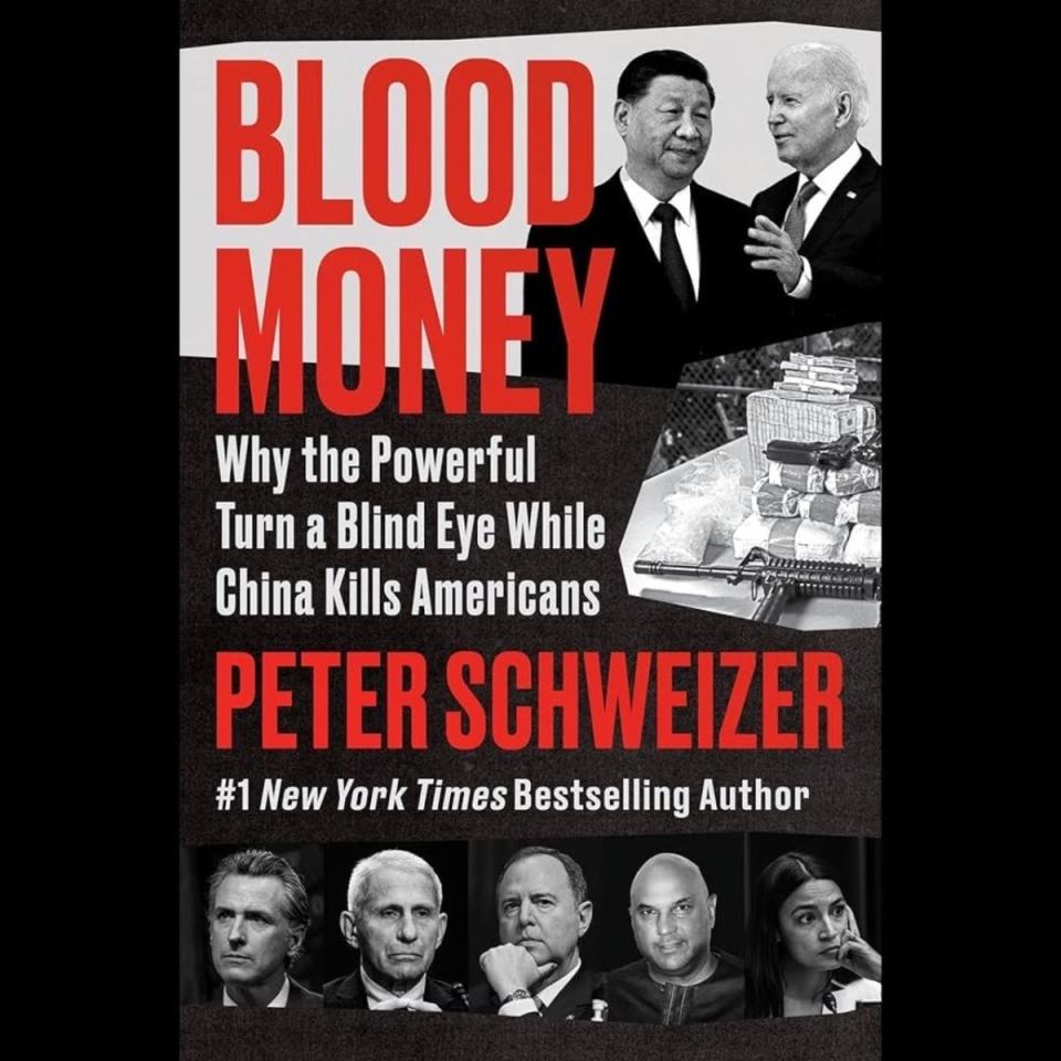 美國智庫「政府問責研究所」總裁施威澤在2月發表的新書《血錢》中揭露中國正透過毒品殘害美國人。   圖：Amazo