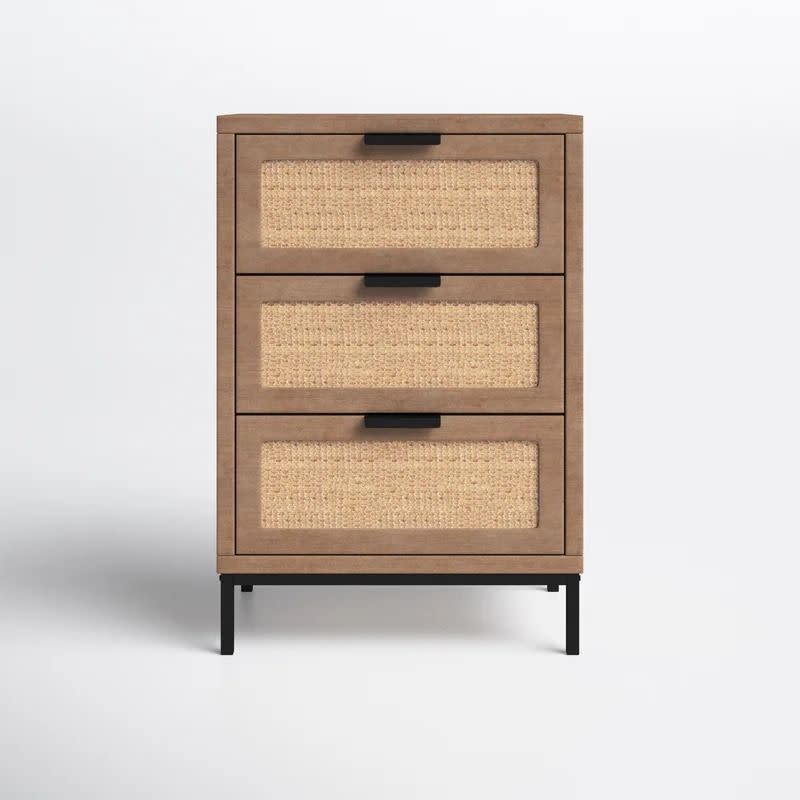 3) Joss & Main Etten 3-Drawer Nightstand