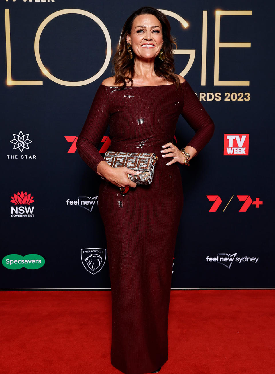 Chrissie Swan on the 2023 Logies red carpet