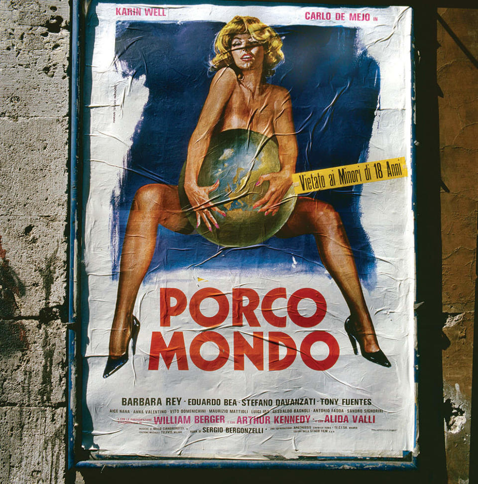 <div class="inline-image__caption"><p>Movie Poster, Porco Mondo, Rome 1978</p></div> <div class="inline-image__credit">Stephan Brigidi</div>