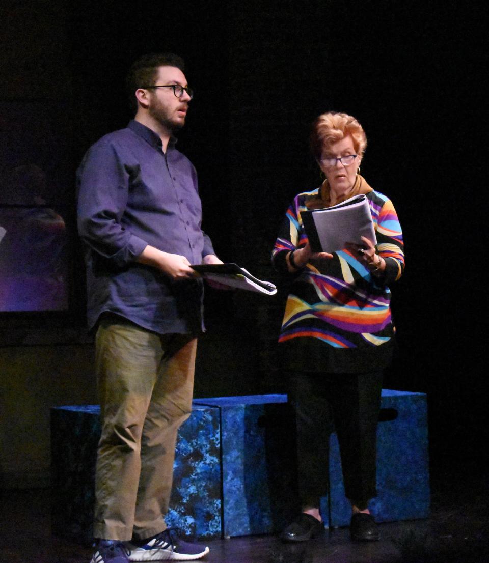 Sammy Pantello, a 2021-22 Florida Studio Theatre acting apprentice, returned for the 2023 Summer New Play Festival, appearing in a reading of “The Secret Wisdom of Trees” with Cinda Goeken.