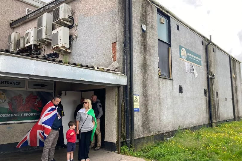 The venue Nigel Farage has chosen for the Reform manifesto launch at the Gurnos Community Sports Club in Merthyr Tydfil