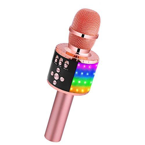 BONAOK Wireless Bluetooth Karaoke Microphone