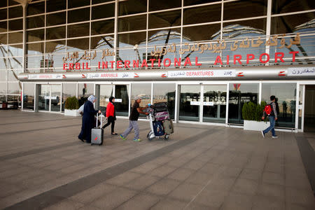 Passengers arrive at Erbil International Airport, Iraq September 27, 2017. REUTERS/Azad Lashkari