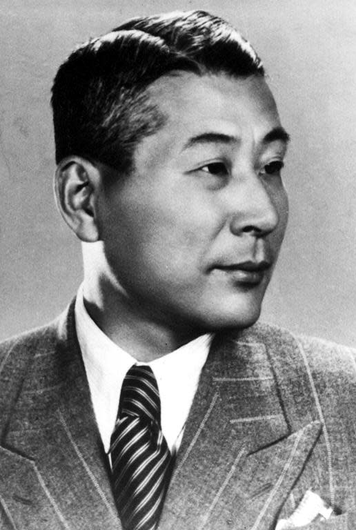1940 file picture shows former Japanese diplomat Chiune Sugihara, who issued at least 2,000 visas allowing Jews to flee Nazi pogroms between 1939 and 1940