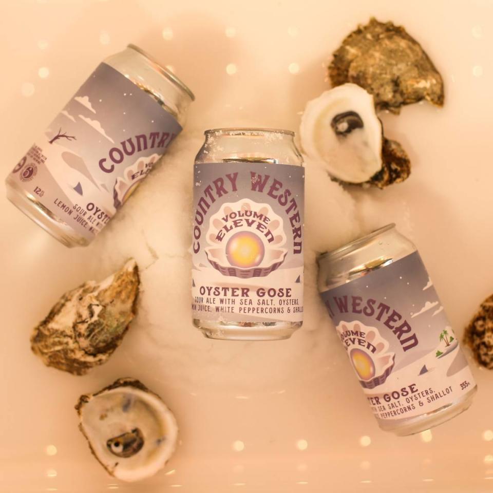 The 2023 Country Western collaboration between Country Boy and West Sixth breweries is an Oyster Gose.