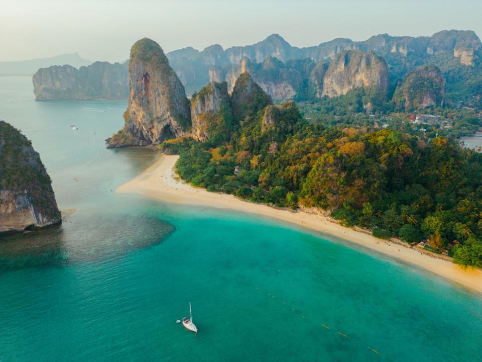 Railey beach is one of the most famous in Thailand (Getty Images)