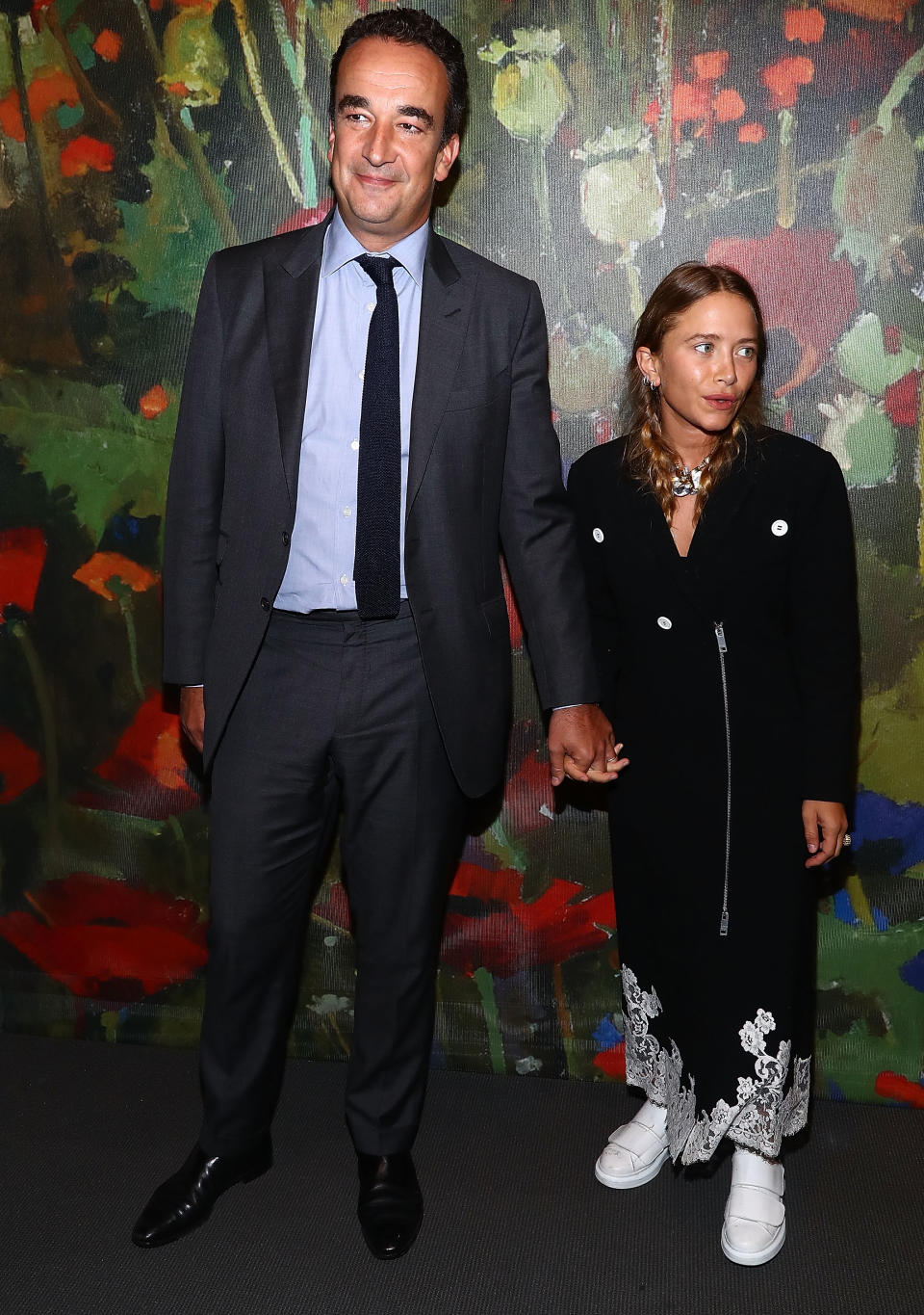 Olivier Sarkozy and Mary-Kate Olsen attend an art party and auction at Sotheby’s on October 11, 2017.