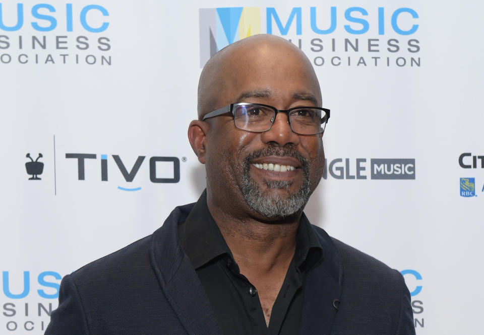 Darius Rucker attends the Music Biz 2019 Awards & Hall of Fame event in 2019 in Nashville.