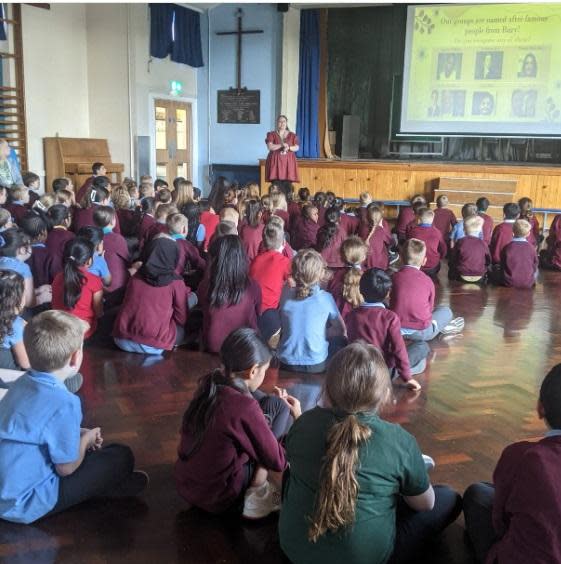 Bury Times: The school assembly