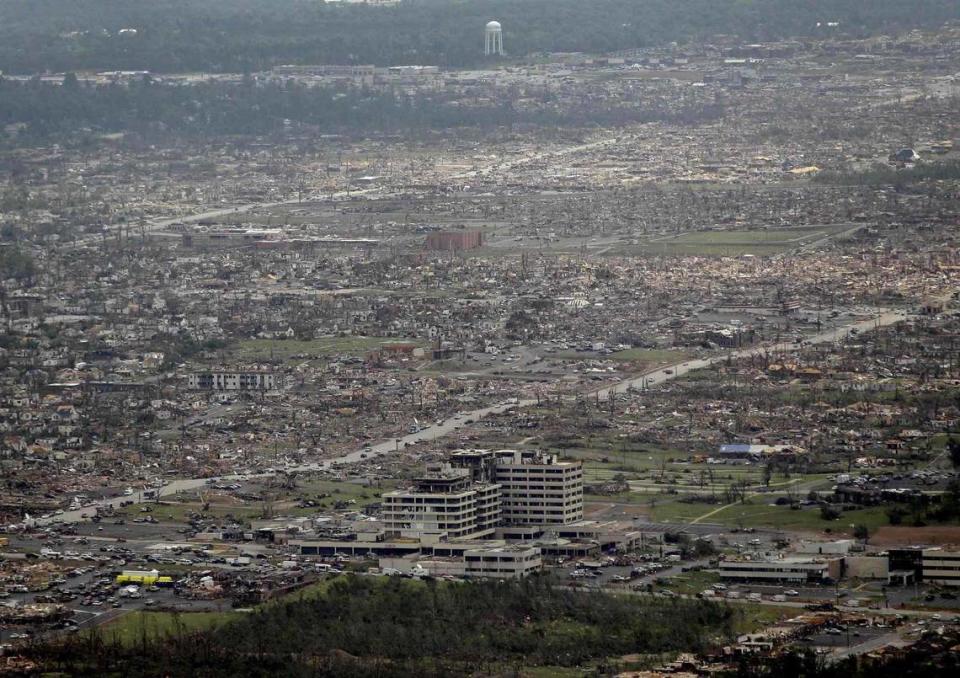 Mercy Hospital in Joplin took a direct hit from the May 2011 tornado that ripped through Joplin. The current Kansas City University campus resides about a block from where the hospital once stood.