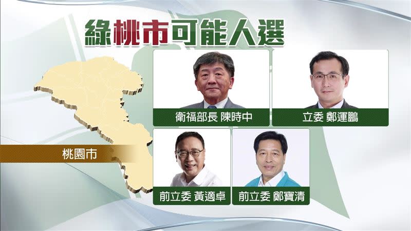 2022桃園市長選戰，綠營可能人選。