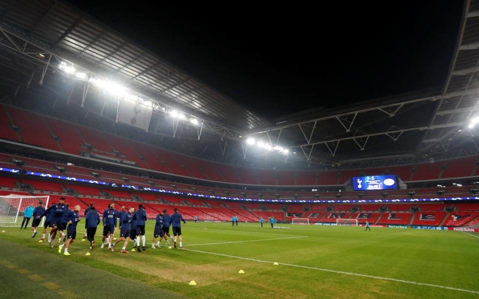 Spurs have been playing at Wembley, where the pitch has suffered from a packed schedule - Action Images via Reuters