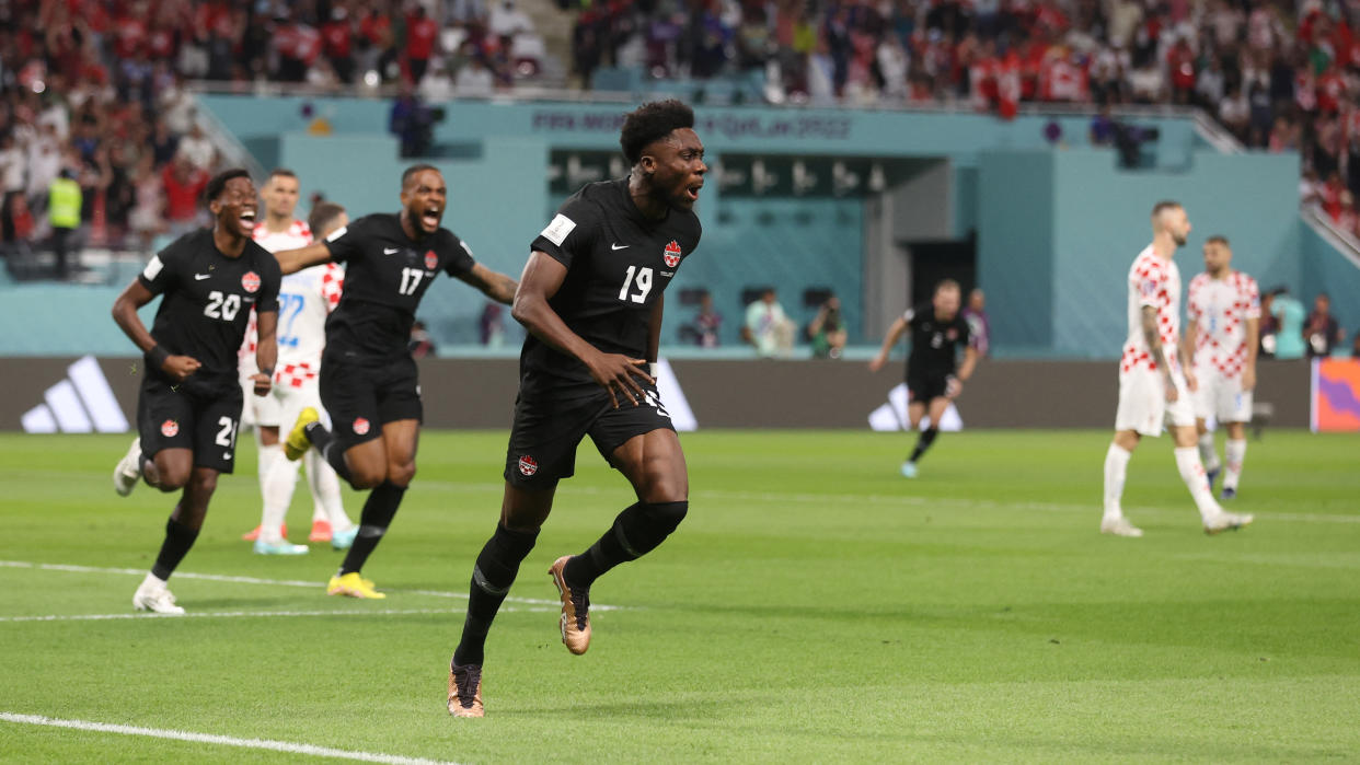 Alphonso Davies just made history for Canada (Photo via Reuters)