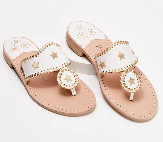 Jack Rogers Leather Classic Jack Sandals Stars