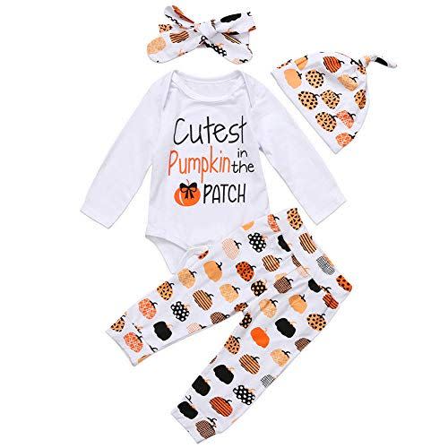 Baby Girl Pumpkin Patch Thanksgiving Outfit