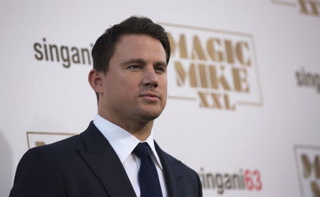 Cast member Channing Tatum poses at the premiere of "Magic Mike XXL" in Hollywood, California June 25, 2015. REUTERS/Mario Anzuoni