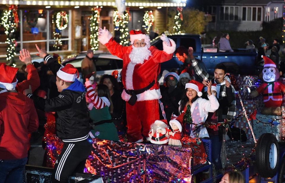 Santa Claus in the 2018 Rehoboth Beach Hometown Christmas Parade.