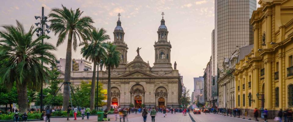 Plaza de las Armas square in Santiago, Chile