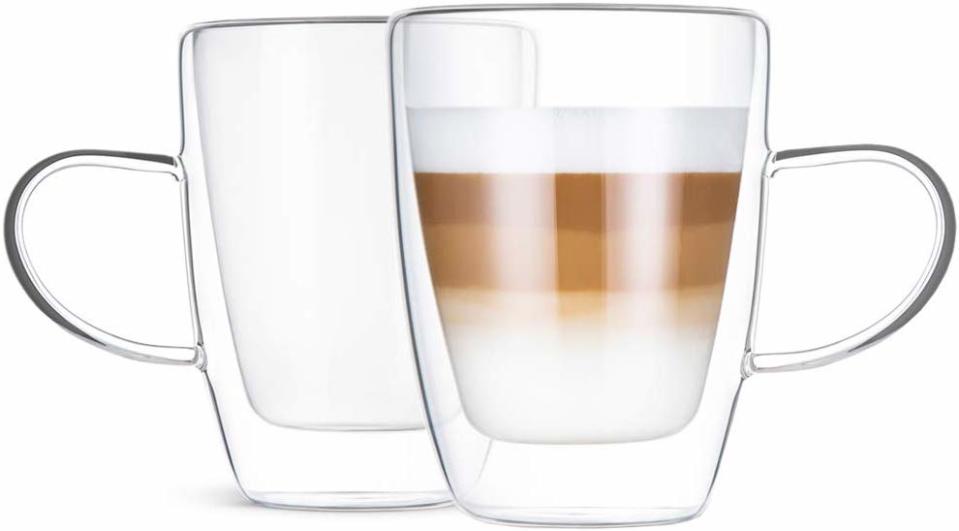 Norsky Double-Wall Insulated Glass Cups (Photo: Amazon)