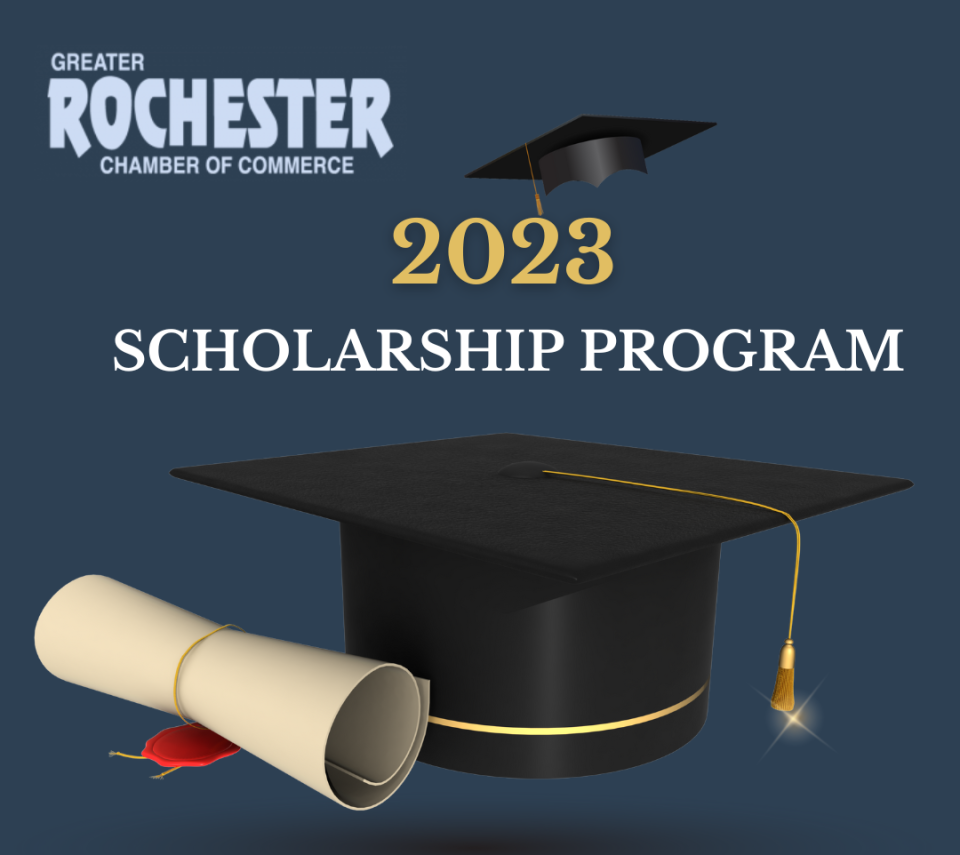 The Greater Rochester Chamber of Commerce is providing $500 scholarship(s) to eligible students graduating from high school.