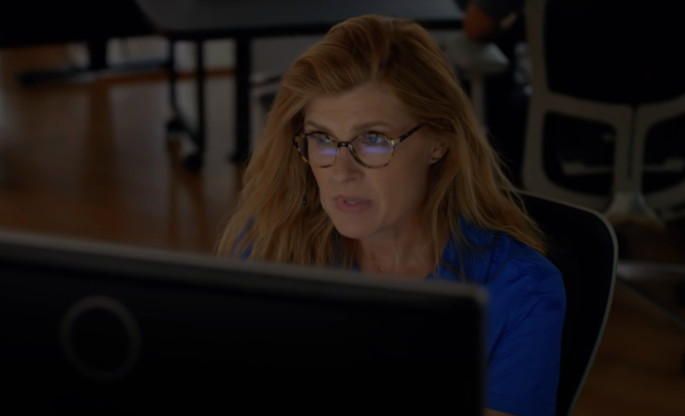 Connie Britton as a dispatcher on "911"