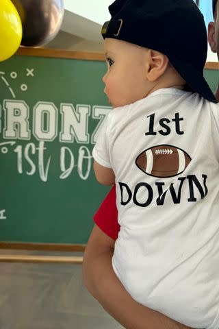 <p>Brittany Mahomes/Instagram</p> Patrick Mahomes' son Bronze on his first birthday.