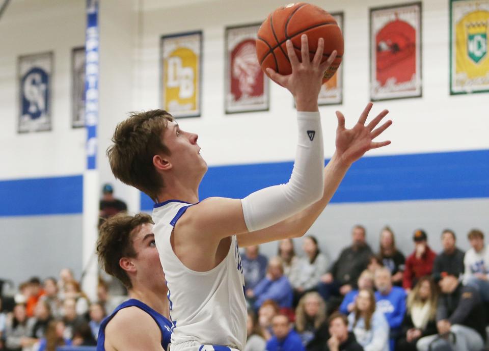 Dane Beattie went for 19 points during Collins-Maxwell's 53-48 comeback win over Colo-NESCO Dec. 20 in Colo.