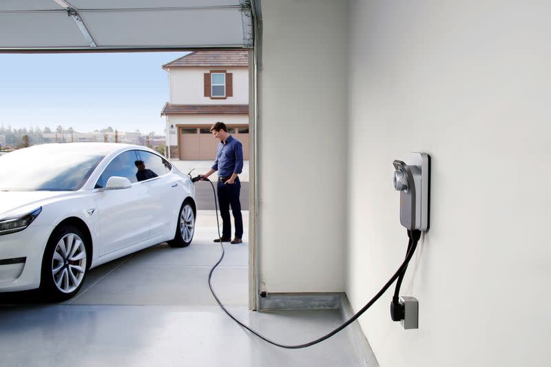 A ChargePoint charging location is seen in this undated handout photo