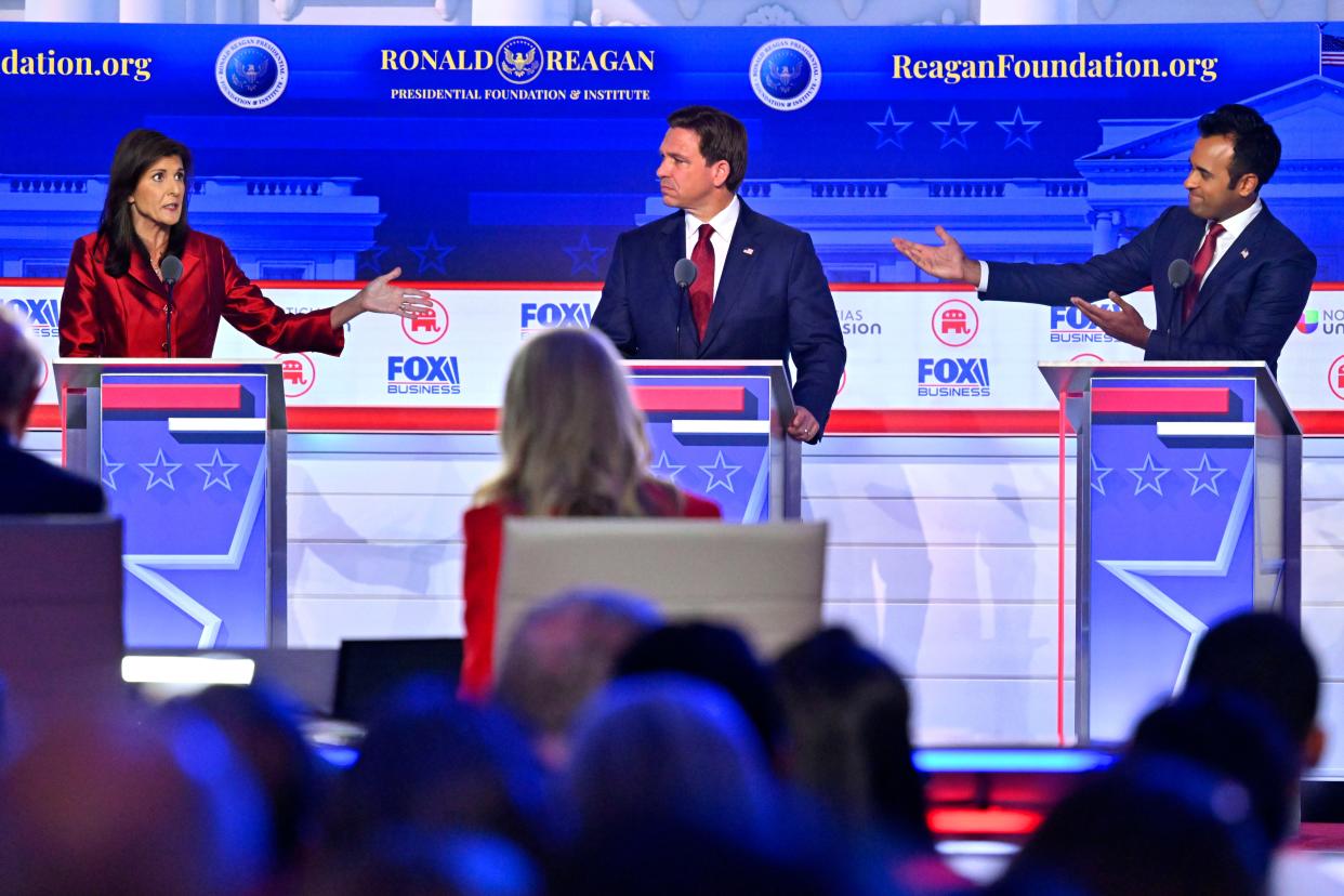 Former South Carolina Gov. Nikki Haley, Florida Gov. Ron DeSantis and businessman Vivek Ramaswamy are among the five republican candidates to qualify for the third GOP debate.