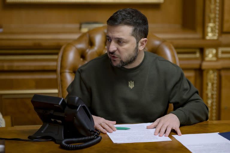 El presidente de Ucrania, Volodimir Zelensky.